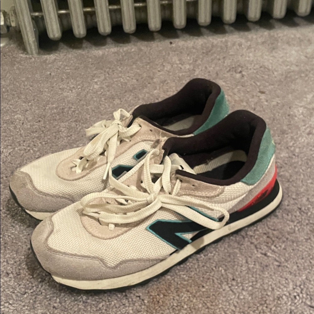 New Balance Cream and Black Sneakers
